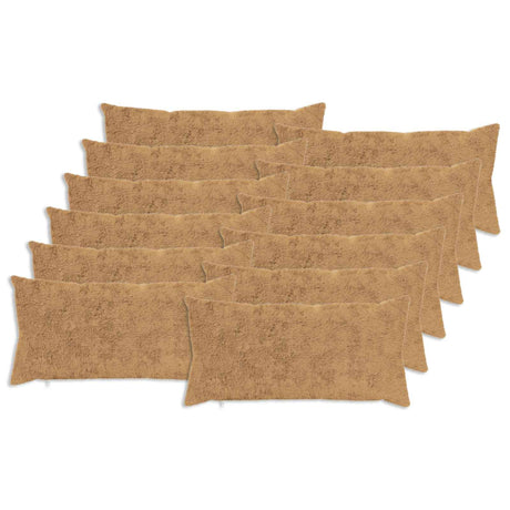 Vidaxl kussensloop 12 st heerlen taupe 40 x 80 cm nep konijnenbont
