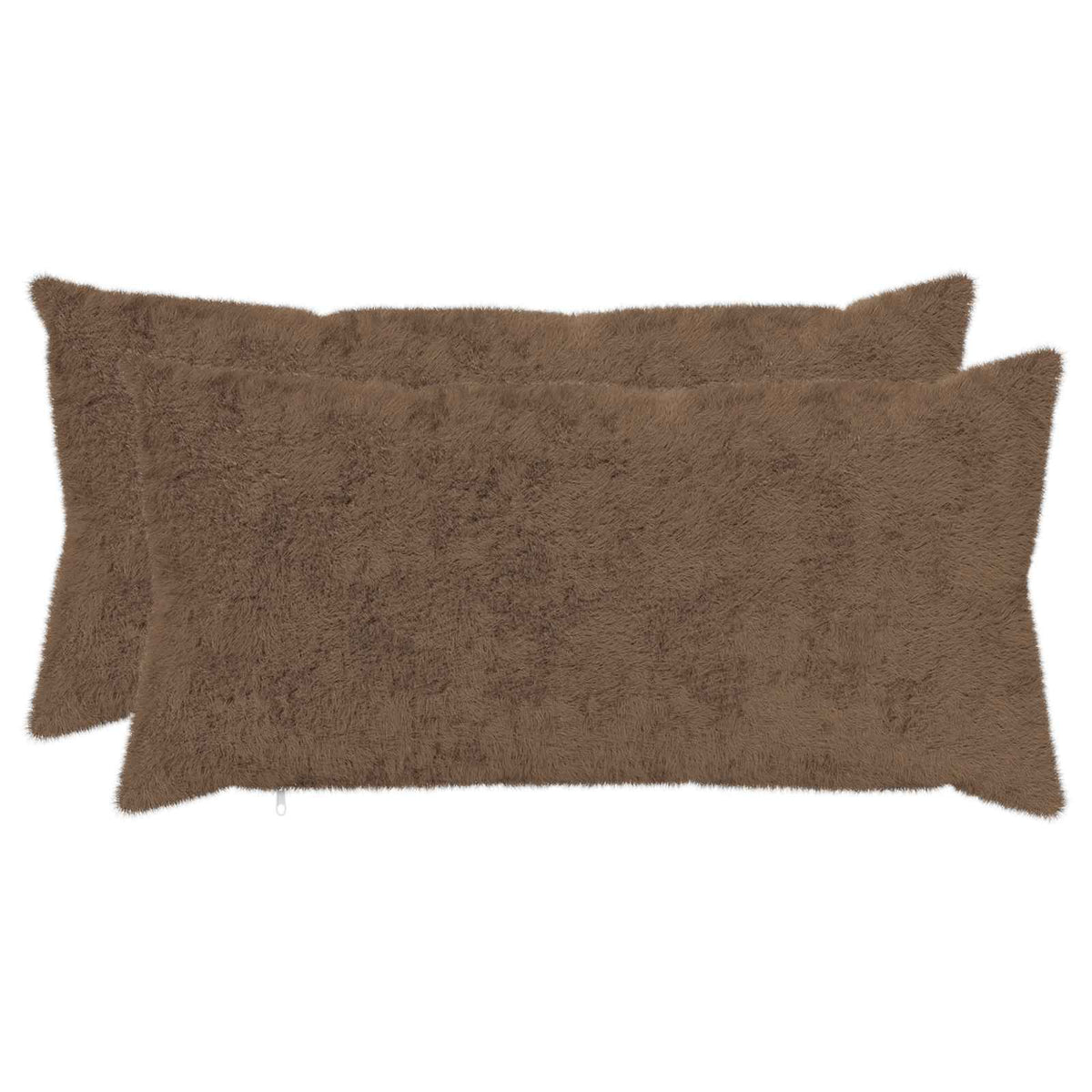 Vidaxl kussensloop 2 st heerlen licht bruin 40 x 80 cm