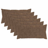 Vidaxl kussensloop 6 st heerlen licht bruin 40 x 80 cm