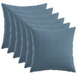 Vidaxl kussensloop 6 st heerlen jeans blauw 45 x 45 cm stof