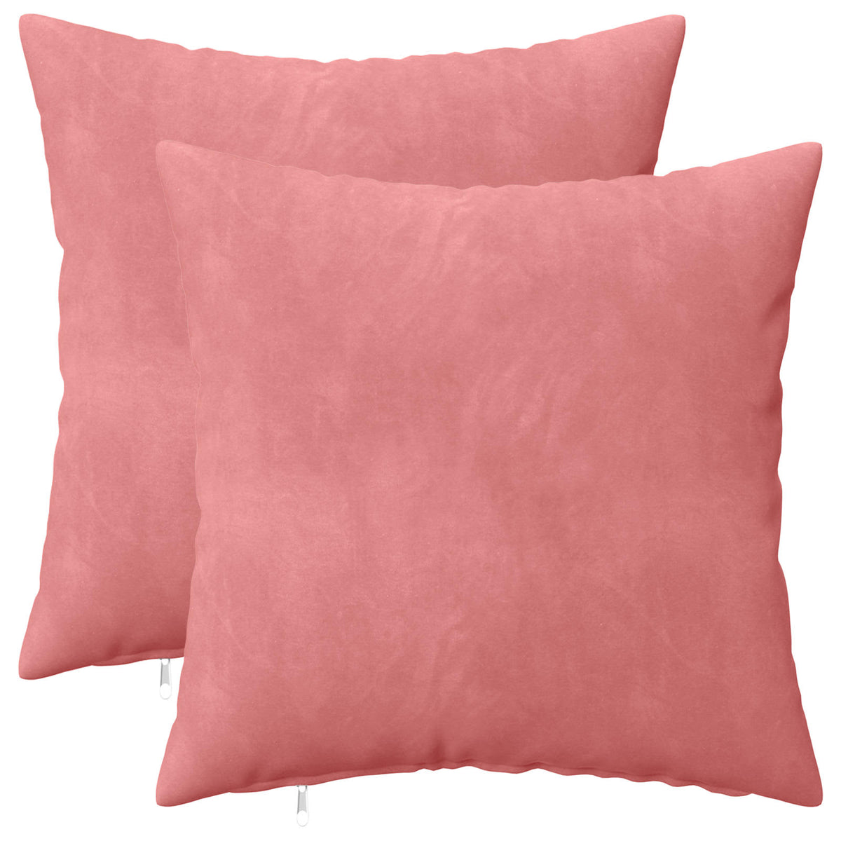 Vidaxl kussensloop 2 pcs heerlen roze 45 x 45 cm fluweel
