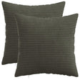 Vidaxl kussensloop 2 pcs heerlen antracietkleurig 45 x 45 cm corduroy