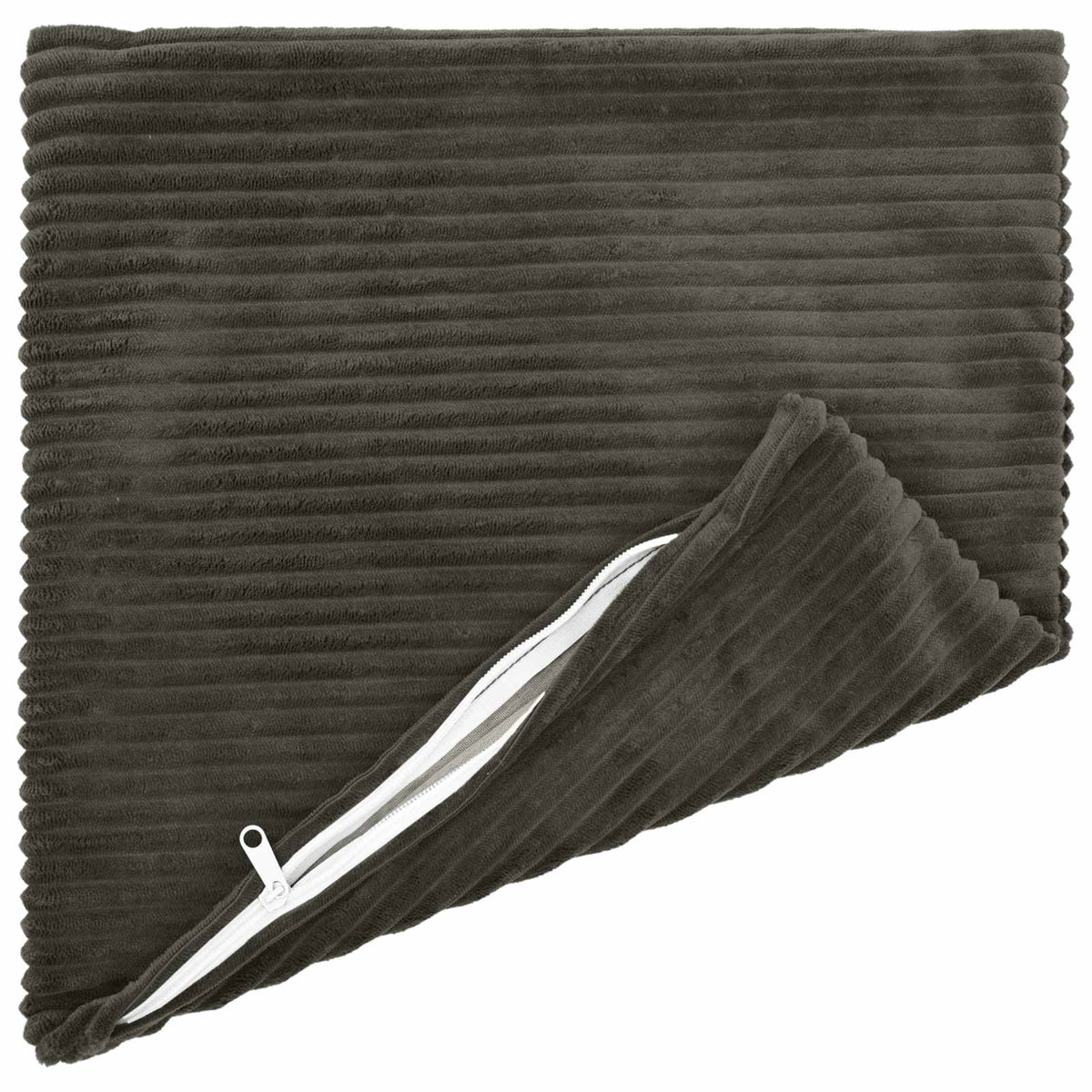 Vidaxl kussensloop 12 pcs heerlen antracietkleurig 45 x 45 cm corduroy