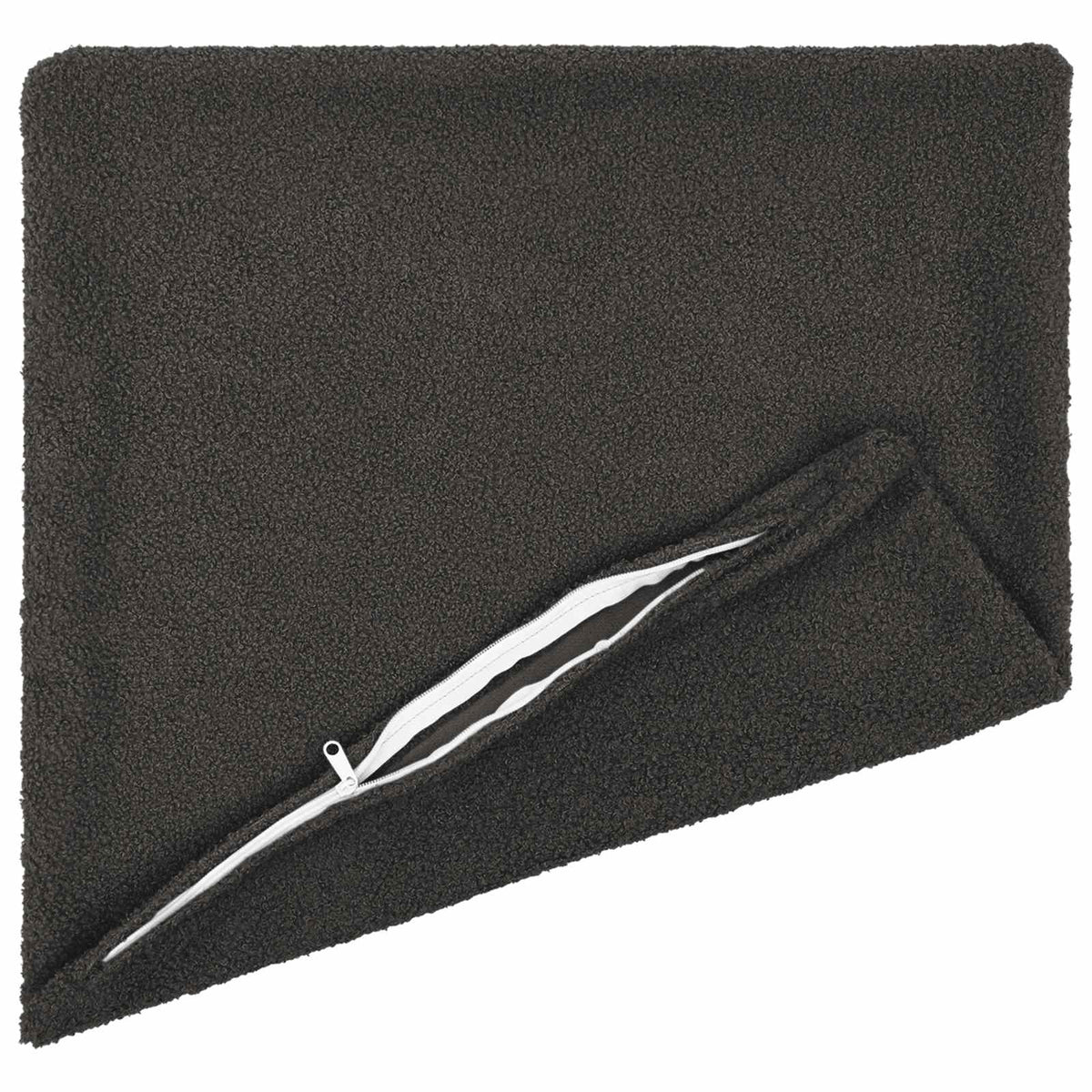 Vidaxl kussensloop 6 pcs heerlen donkergrijs 45 x 45 cm bouclé
