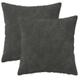 Vidaxl kussensloop 2 pcs heerlen antraciet 45 x 45 cm
