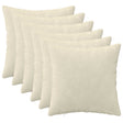Vidaxl kussensloop 6 pcs heerlen crèmekleurig 45 x 45 cm