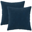 Vidaxl kussensloop 2 pcs heerlen blauw 45 x 45 cm microfiber fleece