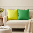Vidaxl kussensloop 2 pcs heerlen helder groen 45 x 45 cm polyester