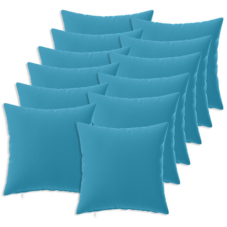 Vidaxl kussensloop 12 pcs heerlen lichtblauw 45 x 45 cm polyester