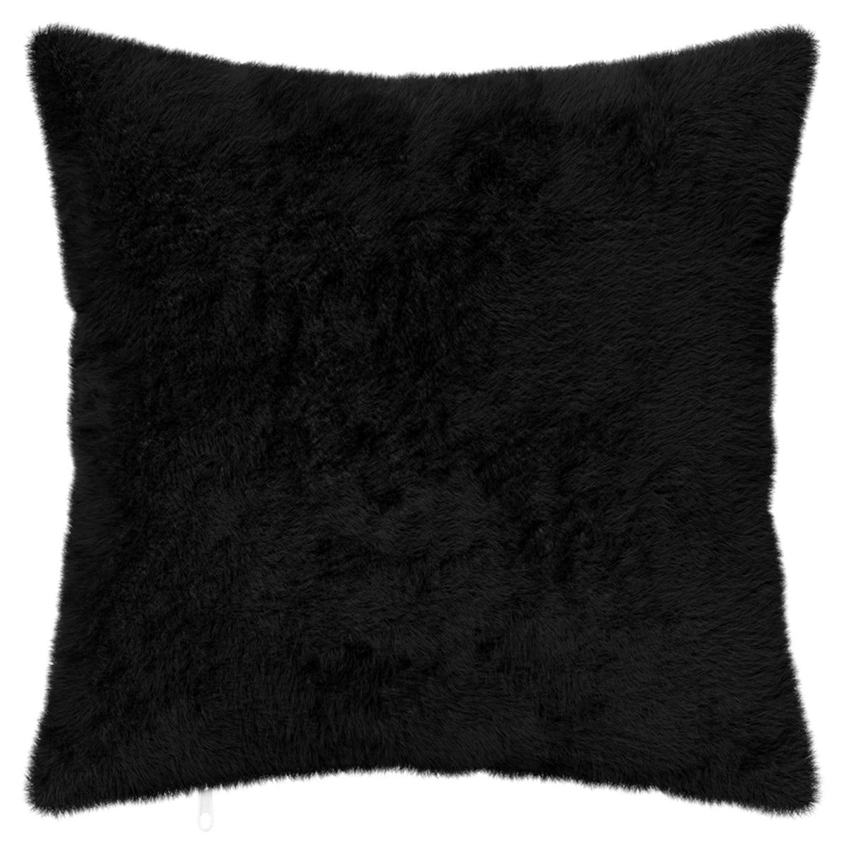 Vidaxl kussensloop 2 st heerlen zwart 45 x 45 cm nep konijnenbont