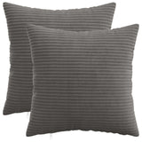 Vidaxl kussensloop 2 pcs heerlen donkergrijs 50 x 50 cm corduroy