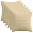 Vidaxl kussensloop 6 pcs heerlen groen grijs 50 x 50 cm corduroy