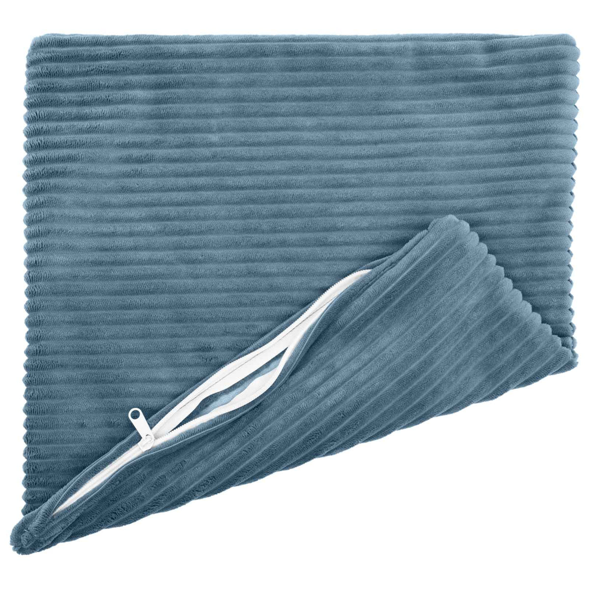 Vidaxl kussensloop 2 pcs heerlen blauw 50 x 50 cm corduroy