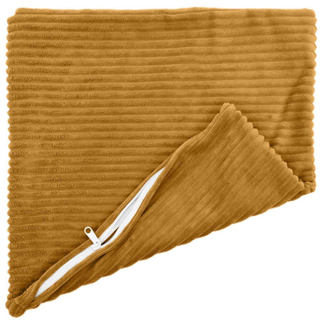 Vidaxl kussensloop 2 pcs heerlen geel 50 x 50 cm corduroy