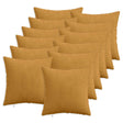 Vidaxl kussensloop 12 pcs heerlen geel 50 x 50 cm corduroy