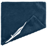 Vidaxl kussensloop 2 pcs heerlen marineblauw 50 x 50 cm corduroy