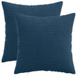 Vidaxl kussensloop 2 pcs heerlen marineblauw 50 x 50 cm corduroy