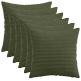 Vidaxl kussensloop 6 pcs heerlen groen 50 x 50 cm corduroy