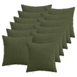 Vidaxl kussensloop 12 pcs heerlen groen 50 x 50 cm corduroy