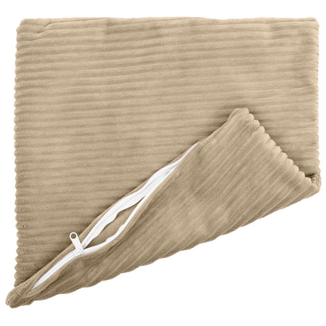 Vidaxl kussensloop 6 pcs heerlen taupe 50 x 50 cm corduroy
