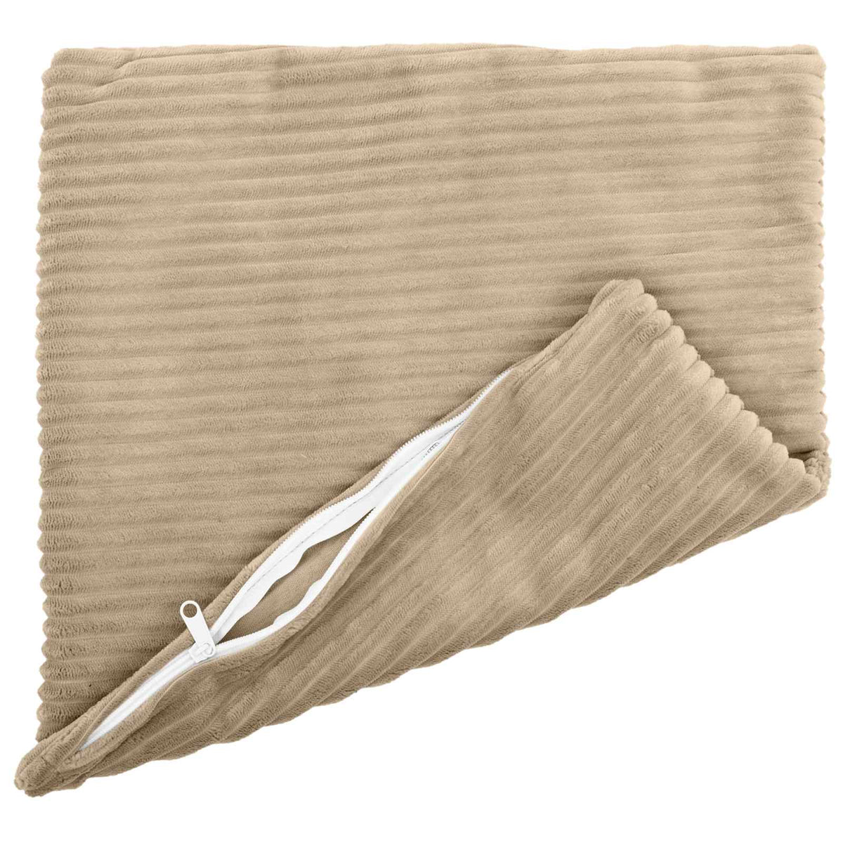 Vidaxl kussensloop 12 pcs heerlen taupe 50 x 50 cm corduroy