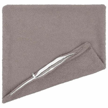 Vidaxl kussensloop 12 pcs heerlen lichtgrijs 50 x 50 cm bouclé