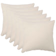 Vidaxl kussensloop 6 pcs heerlen crèmekleurig 50 x 50 cm bouclé
