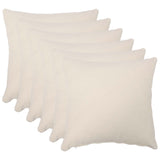 Vidaxl kussensloop 6 pcs heerlen crèmekleurig 50 x 50 cm bouclé