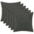 Vidaxl kussensloop 6 pcs heerlen antraciet 50 x 50 cm