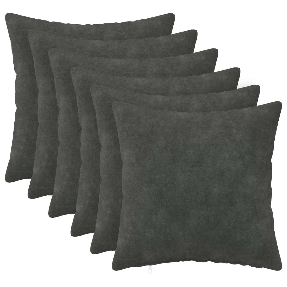 Vidaxl kussensloop 6 pcs heerlen antraciet 50 x 50 cm