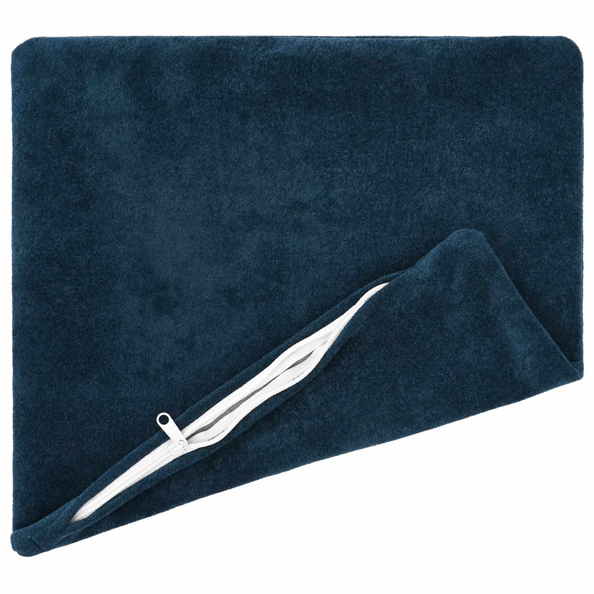 Vidaxl kussensloop 2 pcs heerlen blauw 50 x 50 cm microfiber fleece