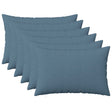 Vidaxl kussensloop 6 st heerlen jeans blauw 50 x 70 cm stof