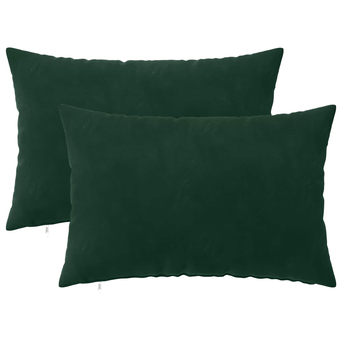 Vidaxl kussensloop 2 pcs heerlen donkergroen 50 x 70 cm fluweel