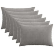 Vidaxl kussensloop 6 pcs heerlen lichtgrijs 50 x 70 cm corduroy
