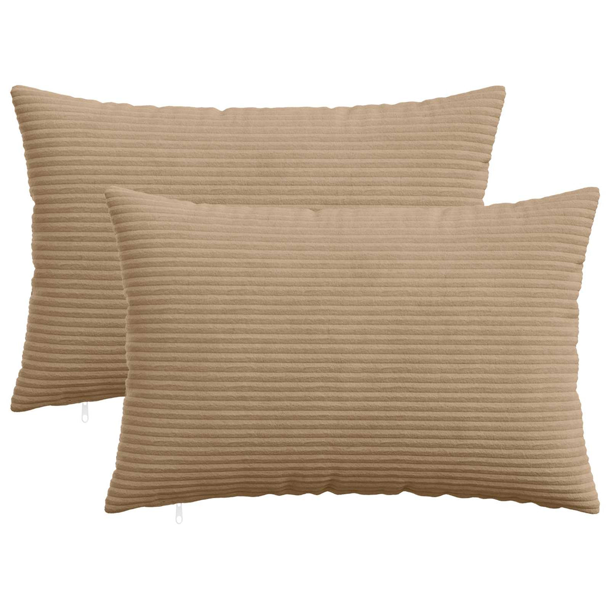 Vidaxl kussensloop 2 pcs heerlen bruin 50 x 70 cm corduroy