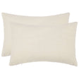 Vidaxl kussensloop 2 pcs heerlen crèmekleurig 50 x 70 cm bouclé