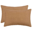 Vidaxl kussensloop 2 pcs heerlen beige 50 x 70 cm bouclé