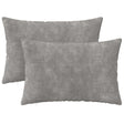 Vidaxl kussensloop 2 pcs heerlen lichtgrijs 50 x 70 cm