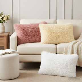 Vidaxl kussensloop 6 pcs heerlen wit 50 x 70 cm pv fleece