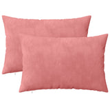 Vidaxl kussensloop 2 pcs heerlen roze 50 x 75 cm fluweel