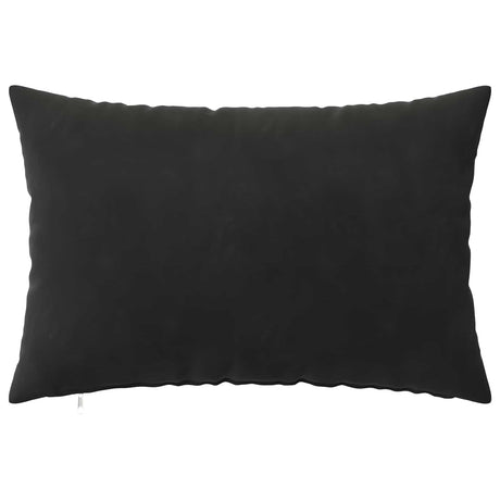 Vidaxl kussensloop 6 pcs heerlen zwart 50 x 75 cm fluweel