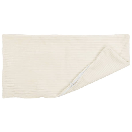 Vidaxl kussensloop 2 pcs heerlen crèmekleurig 50 x 75 cm corduroy