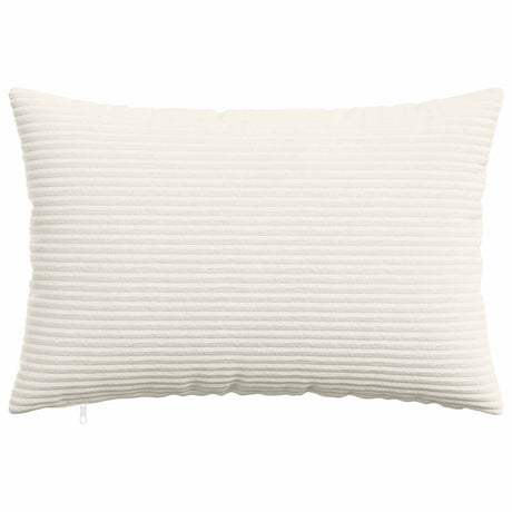 Vidaxl kussensloop 6 pcs heerlen crèmekleurig 50 x 75 cm corduroy