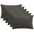 Vidaxl kussensloop 6 pcs heerlen antracietkleurig 50 x 75 cm corduroy