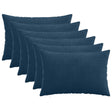Vidaxl kussensloop 6 pcs heerlen marineblauw 50 x 75 cm corduroy