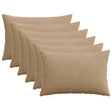 Vidaxl kussensloop 6 pcs heerlen bruin 50 x 75 cm corduroy