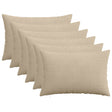 Vidaxl kussensloop 6 pcs heerlen taupe 50 x 75 cm corduroy