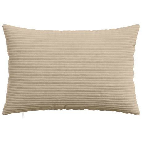 Vidaxl kussensloop 6 pcs heerlen taupe 50 x 75 cm corduroy