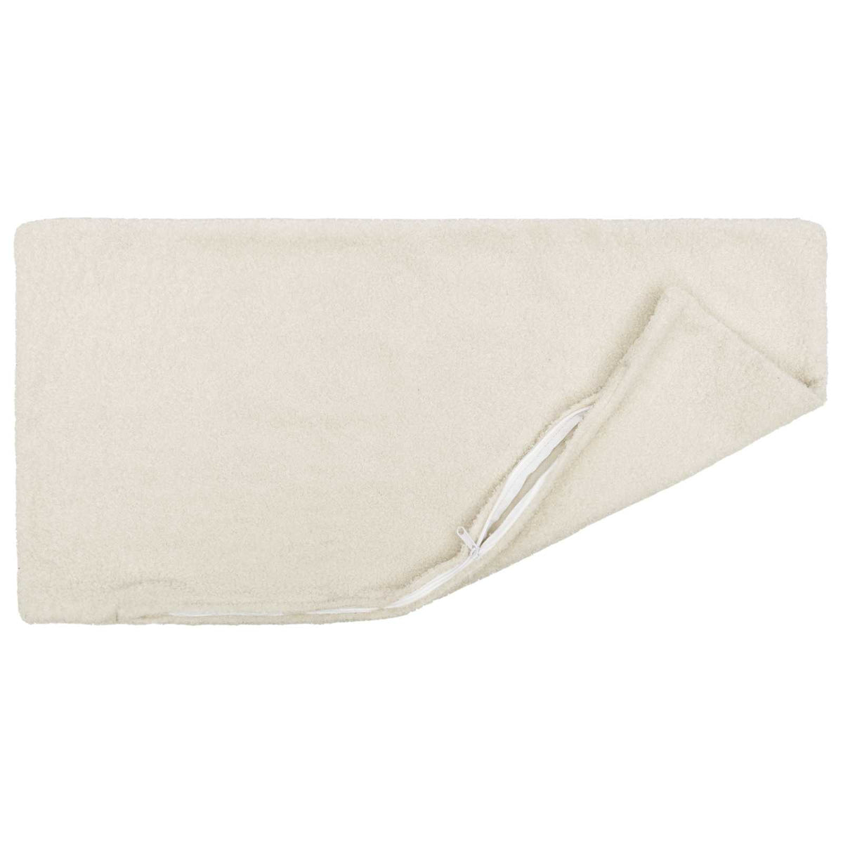 Vidaxl kussensloop 2 pcs heerlen crèmekleurig 50 x 75 cm bouclé