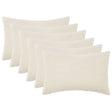 Vidaxl kussensloop 6 pcs heerlen crèmekleurig 50 x 75 cm bouclé